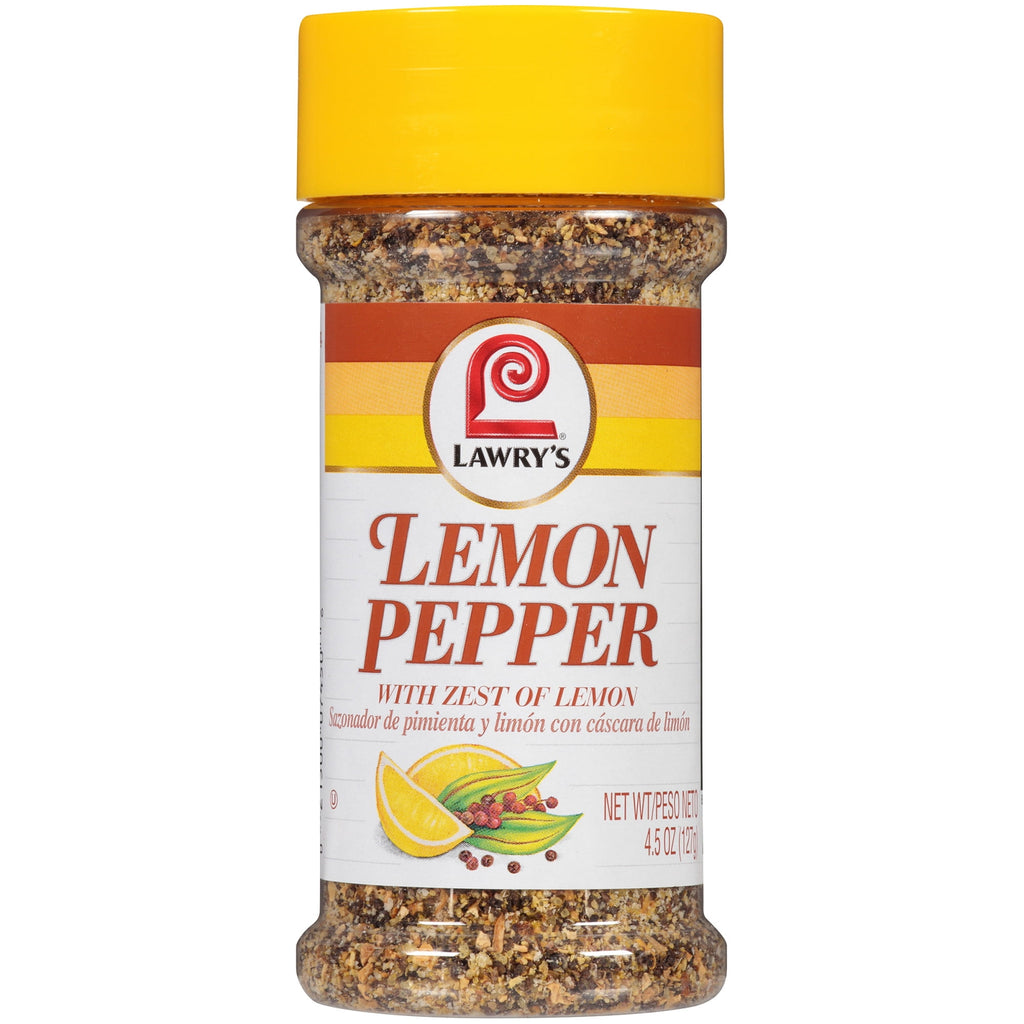 Lawry's Lemon Pepper Blend, 4.5 oz Mixed Spices & Seasonings – Seasoning  Warehouse