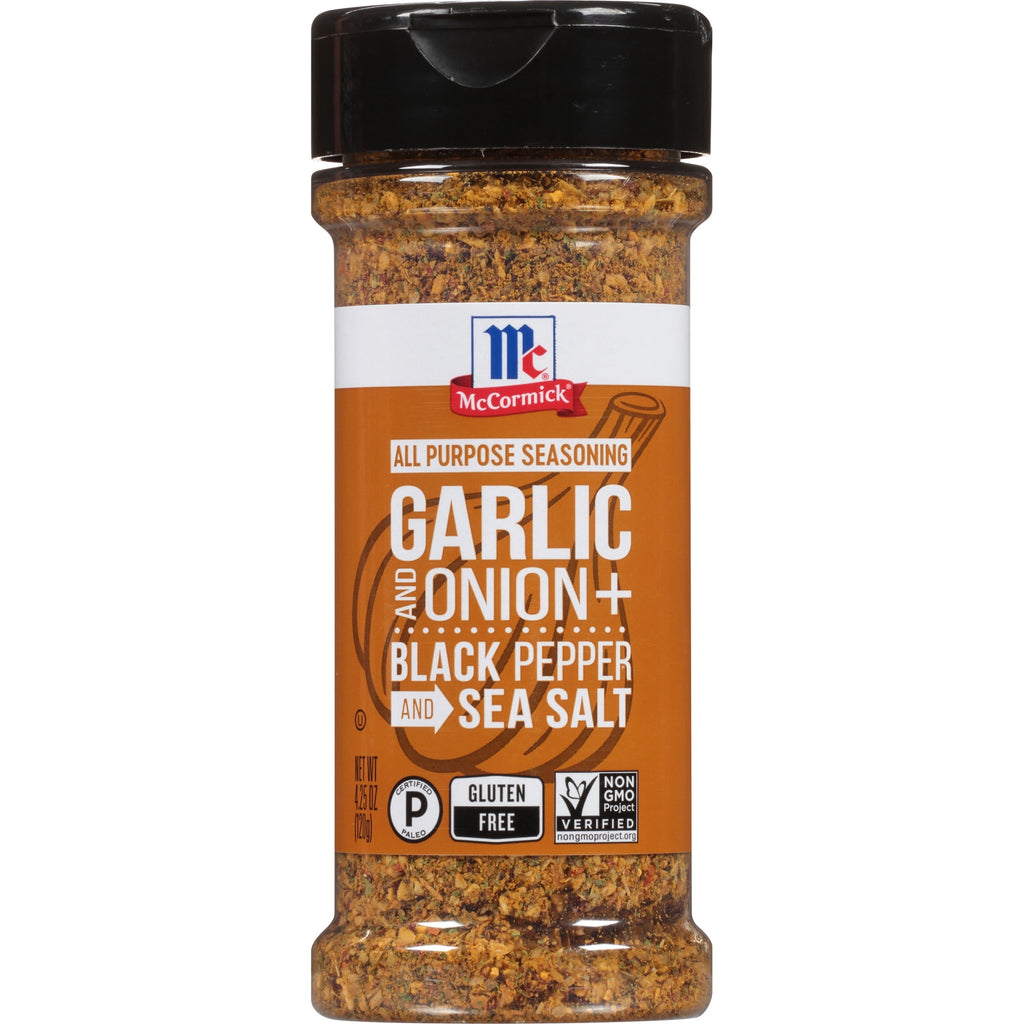 McCormick Garlic and Onion, Black Pepper and Sea Salt All Purpose Seasoning, 4.25 oz Mixed Spices & Seasonings