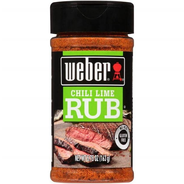 Weber Chili Lime Rub, 5.75 oz