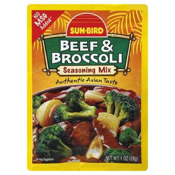 Sun-Bird Beef & Broccoli Seasoning Mix, 1 oz
