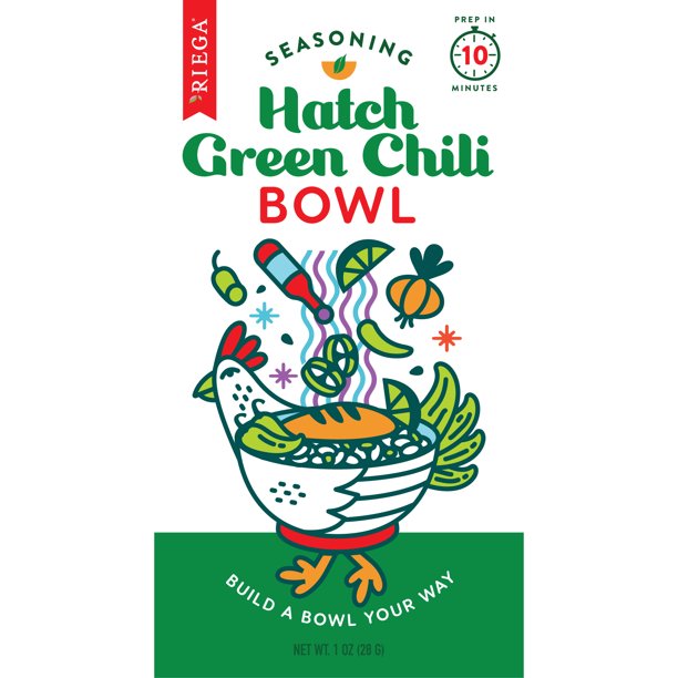 Riega Hatch Green Chili Bowl Seasoning 1 OZ