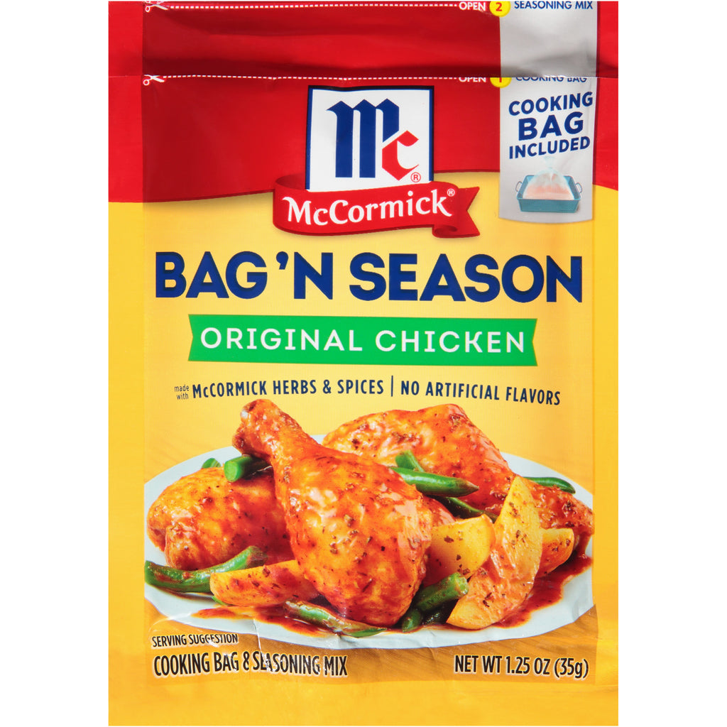 McCormick Bag 'n Season Original Chicken Cooking & Seasoning Mix 1.25 oz