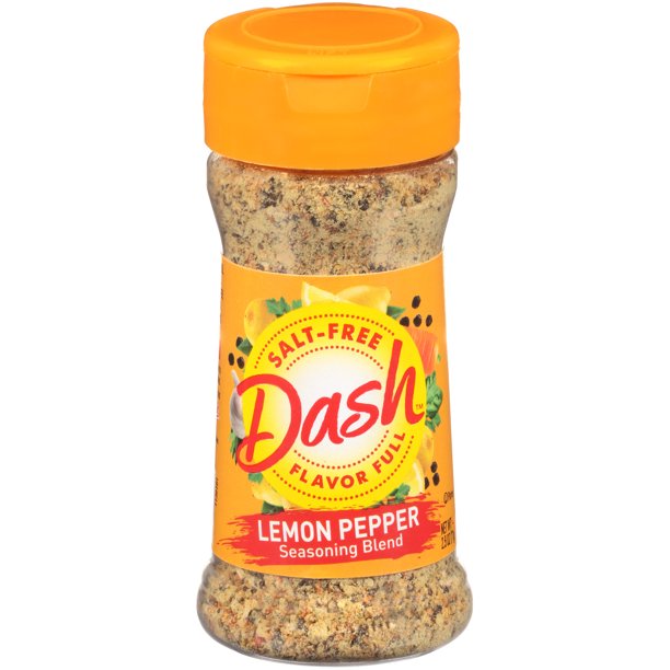 Dash Lemon Pepper Salt-Free Blend Seasoning Blend Shaker 2.5 oz