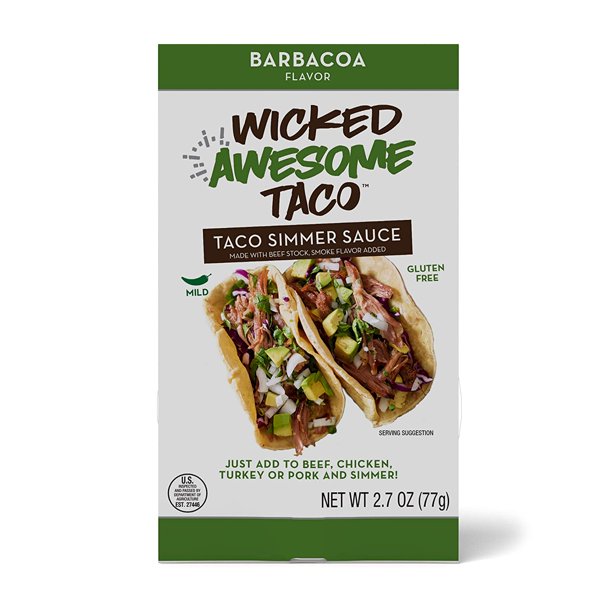 Kitchen Accomplice Wicked Awesome Taco, Barbacoa 2.7 OZ
