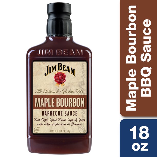 Jim Beams Maple Bourbon Barbecue Sauce 18 OZ