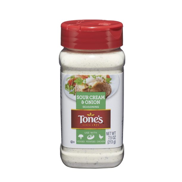 Tone's Sour Cream & Onion Seasoning Blend 7.5 Oz