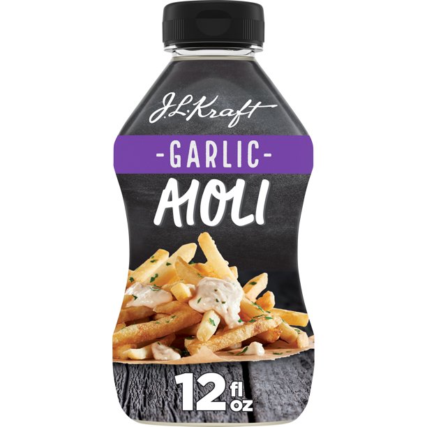 J.L Kraft Garlic Aioli Rosted Garlic 12 OZ