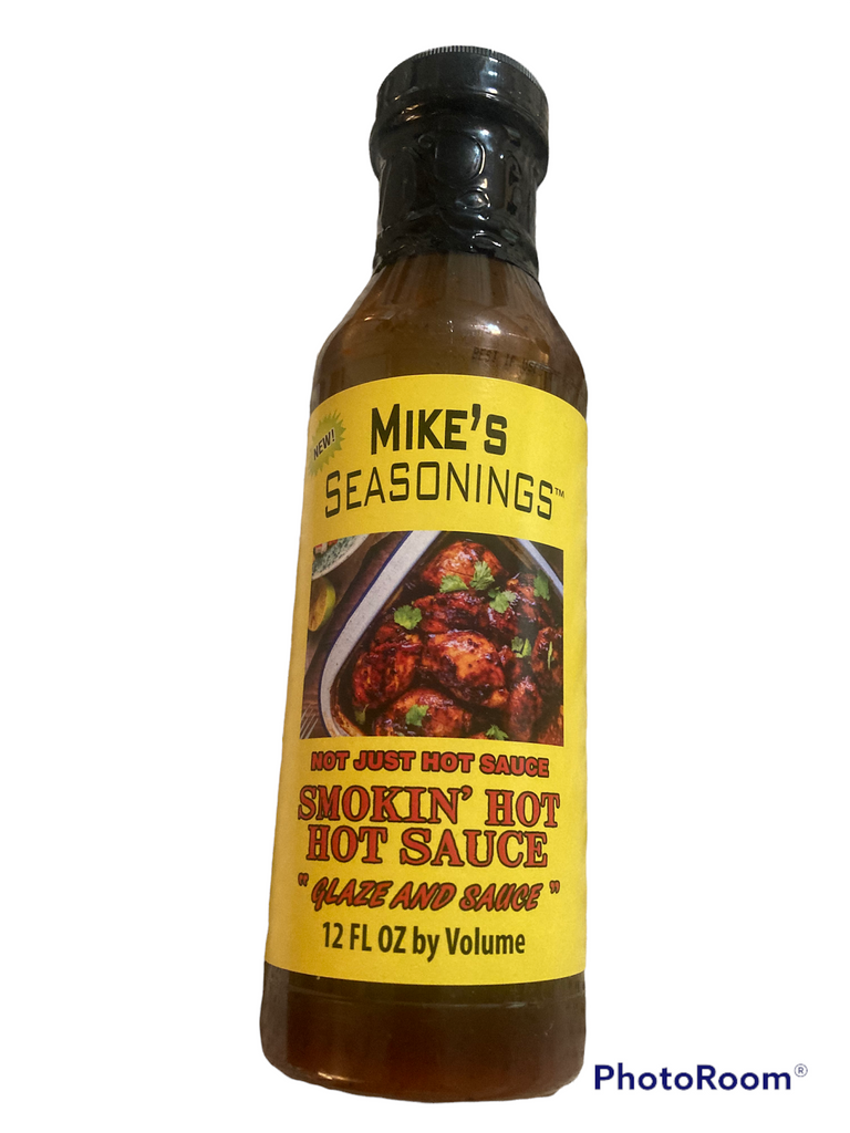 Mikes Seasoning Smokin Hot Hot Sauce 12 OZ