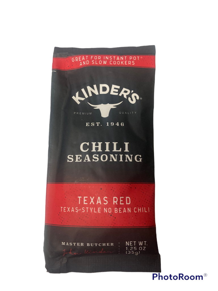 Kinders Chili Seasoning Texas Red Texas style no bean chili 1.25 OZ