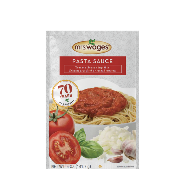 Mrs. Wages Create Tomato Pasta Sauce Mix, 5 Ounce Packet