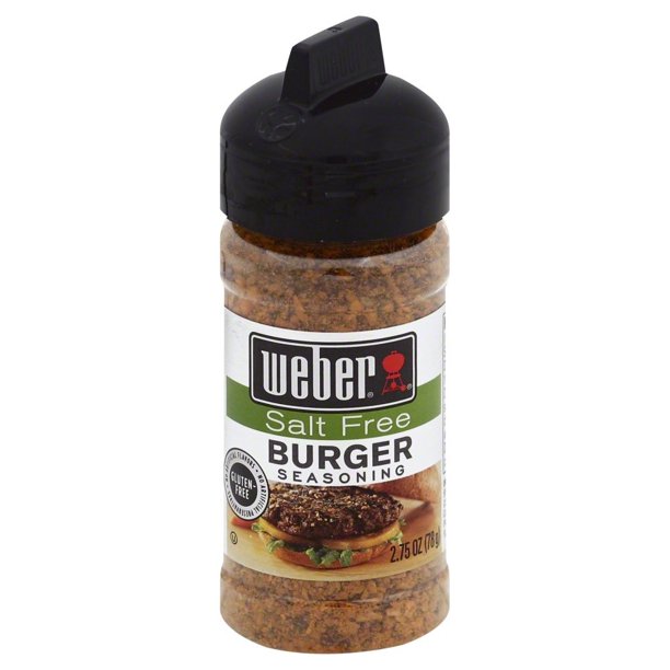Weber Salt Free Burger Seasoning 2.75 OZ