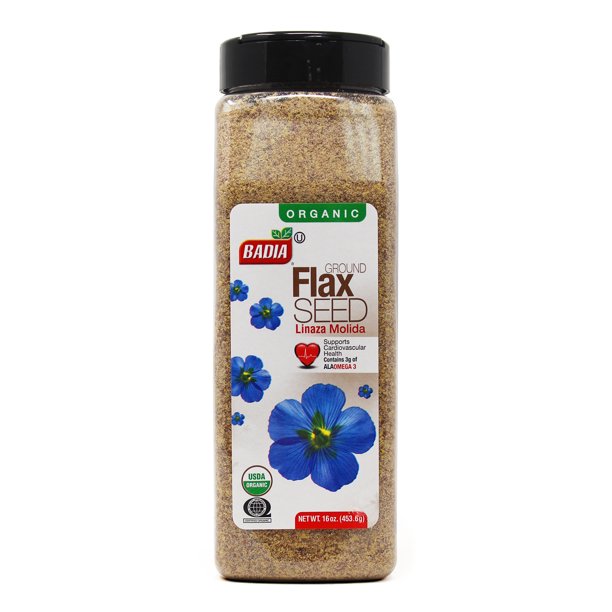 Badia Organic Ground Flax seed 16 OZ