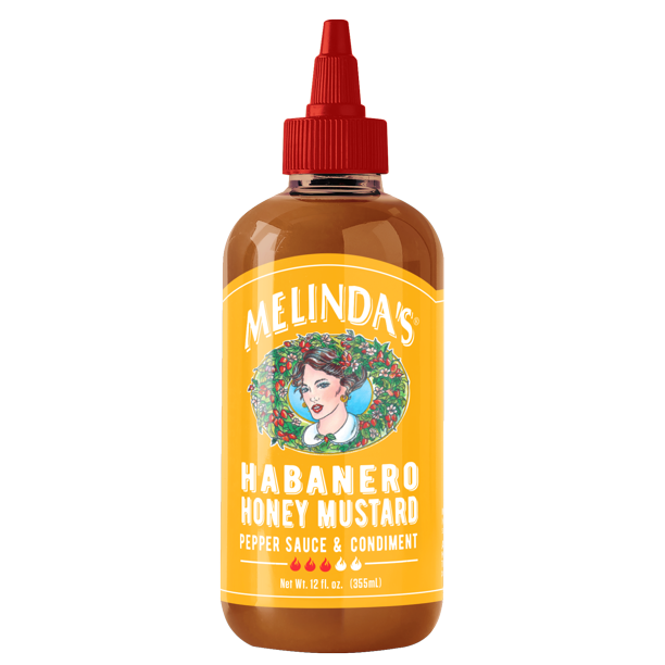 Melinda's Habanero Honey Mustard Pepper Sauce 12 oz
