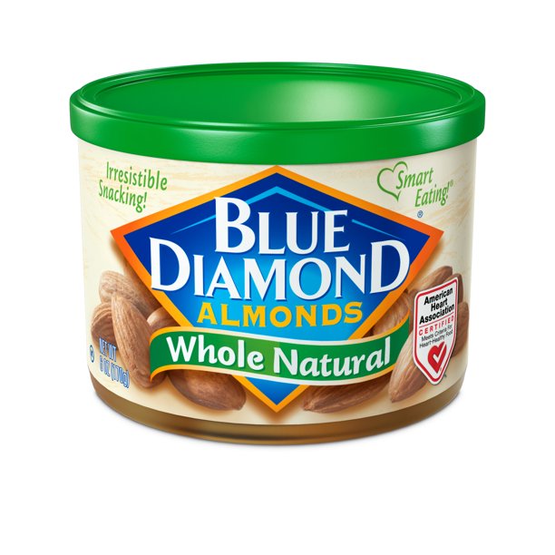 Blue Diamond Whole Natural Almonds, 6 oz