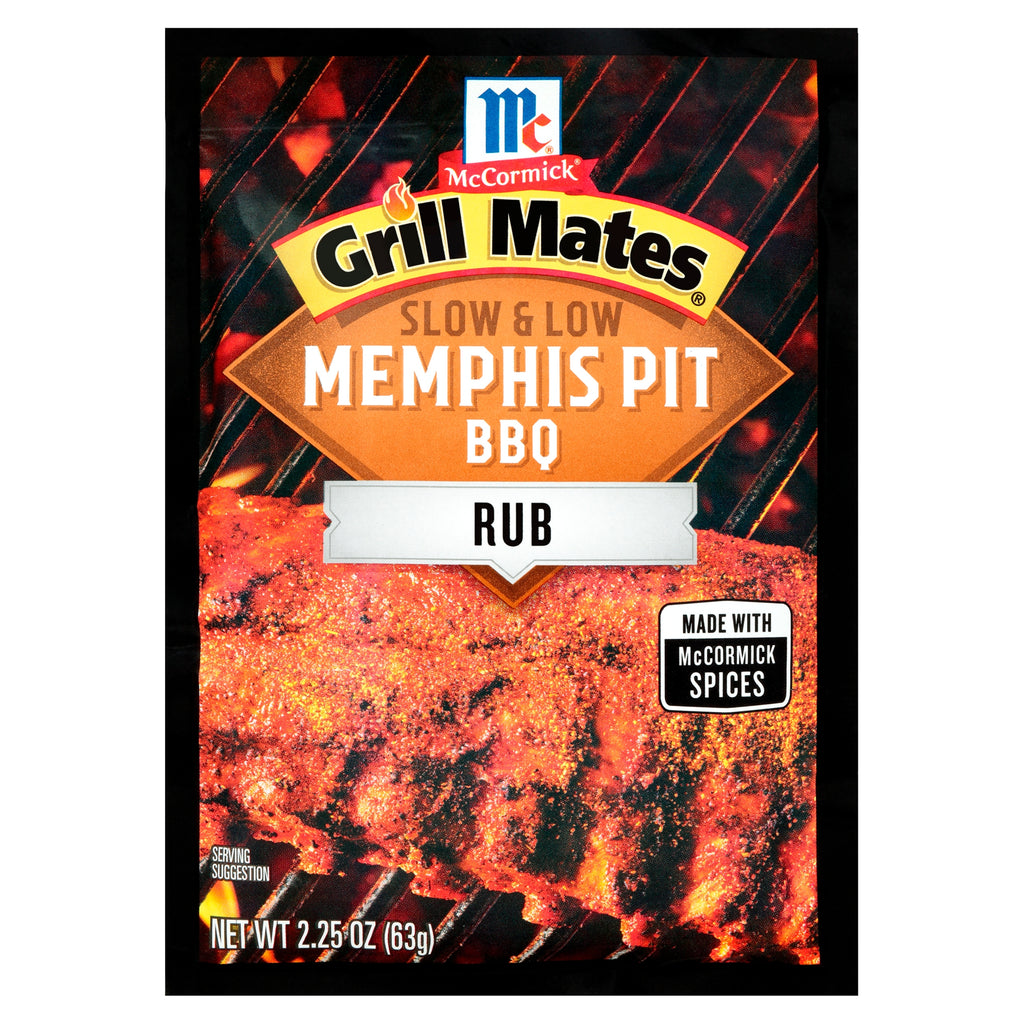 McCormick Grill Mates Memphis Pit BBQ Rub 2.25 OZ